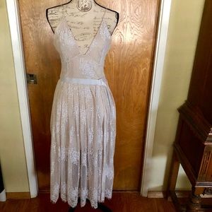 Free people Match point Midi Lace dress